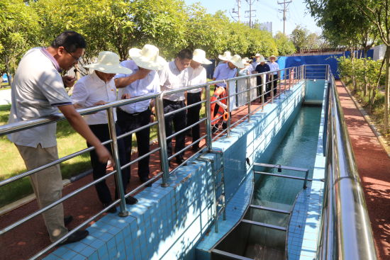 重慶市生態(tài)環(huán)境局許仁安一行調(diào)研秀山污水廠 共促生態(tài)環(huán)境提升