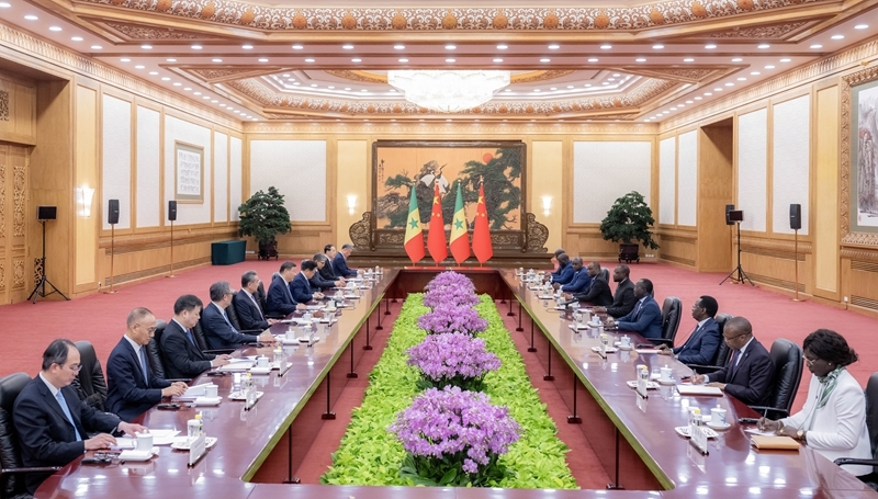 習(xí)近平會(huì)見塞內(nèi)加爾總理松科